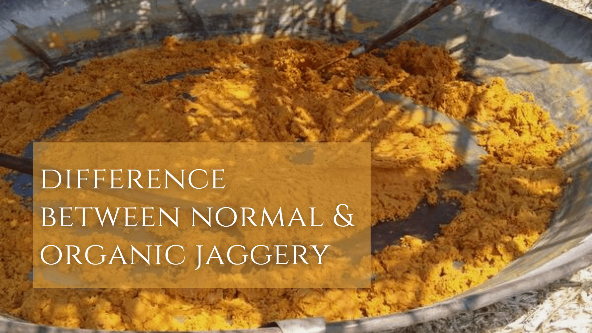 Difference Between Organic Jaggery and Normal Jaggery